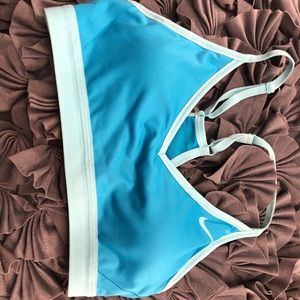 Blue Nike Sports Bra